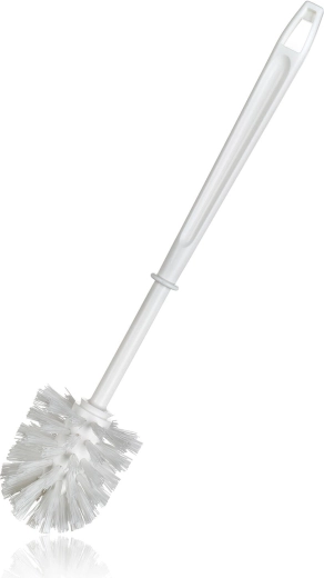Plastic toilet brush white 8 × 36 cm