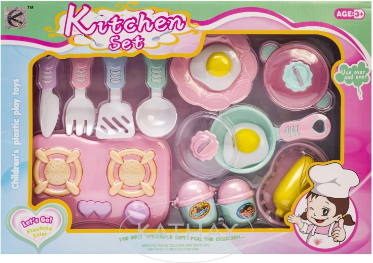 Kids' kitchen set - 16 pieces - 1 piece