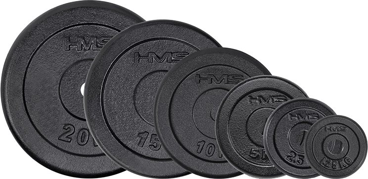 Melns čuguna svaru disks HMS 10 kg