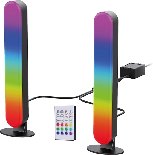 Solight RGB LED apgaismojums spēlētājiem ar tālvadības pulti un skaņas sensoru