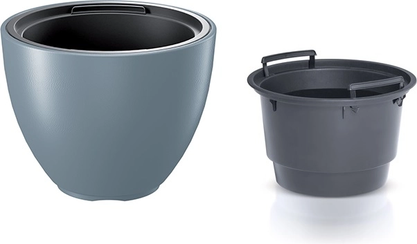 Puķu pods ar ieliktni 29,8 cm gaiši pelēks HEOS