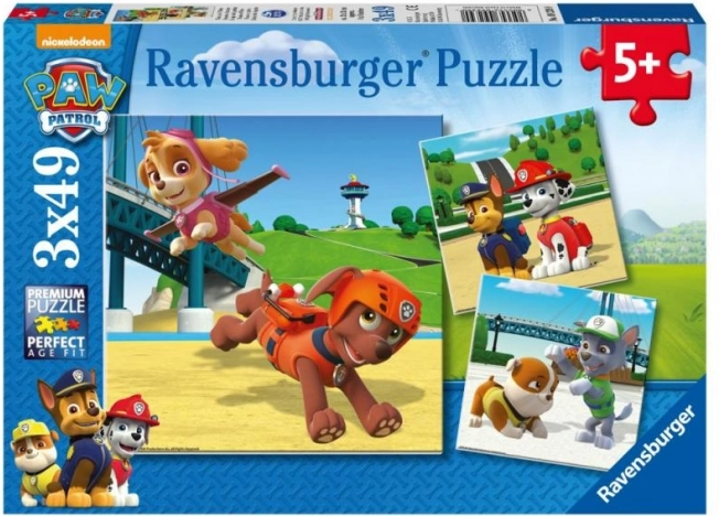 Ravensburger puzle Ķepu patruļa 3×49 gabaliņi