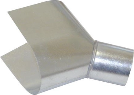 Galvanized gutter drop outlet 100 mm