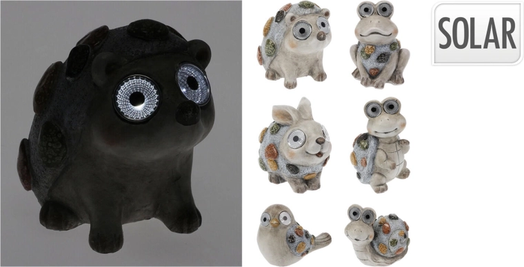 Garden Solar LED Polyresin Animal Figures – mixed designs