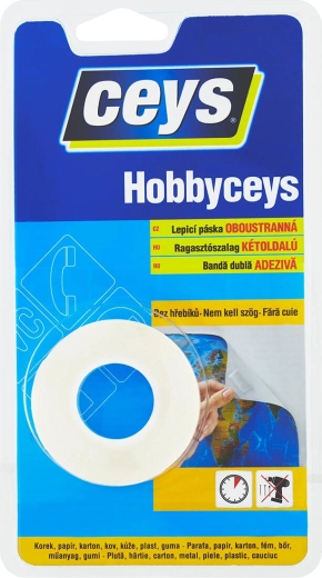 Divpusējā līmlente 15 mm × 2 m HOBBYCEYS