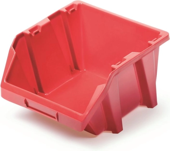Plastmasas uzglabāšanas kaste Bineer Short, sarkana, 187 × 158 × 114 mm
