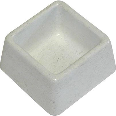 Betona kvadrātveida bļodiņa 90 × 90 × 50 mm grauzējiem