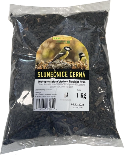 Melnās saulespuķu sēklas putniem 1 kg