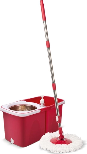 Lamart Clean rotary mop with wringer and folding 10 l bucket