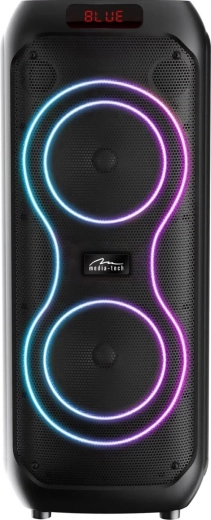 Bluetooth ballīšu skaļrunis MEDIA-TECH Power Audio Max MT3185, 120 W RMS, karaoke, TWS, FM, USB-C