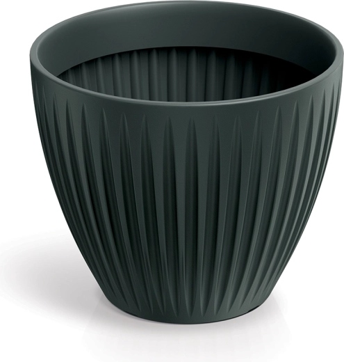 Latia Round Planter anthracite 40 cm