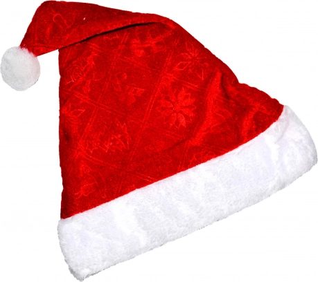 Ziemassvētku cepure ar bumbu 28 × 40 cm