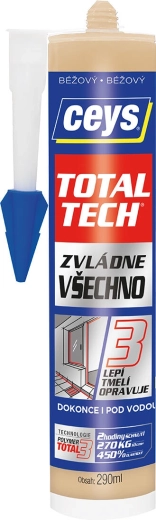 Universāla līme un hermētiķis 290 ml TOTAL TECH bēšs CEYS