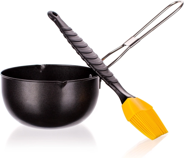Grilēšanas bļodiņa ar nepiedegošu pārklājumu 11,8 cm un silikona otiņa