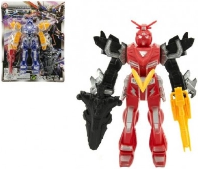 Plastmasas robota figūriņa 15 cm – darbības cīnītājs, 4 krāsas
