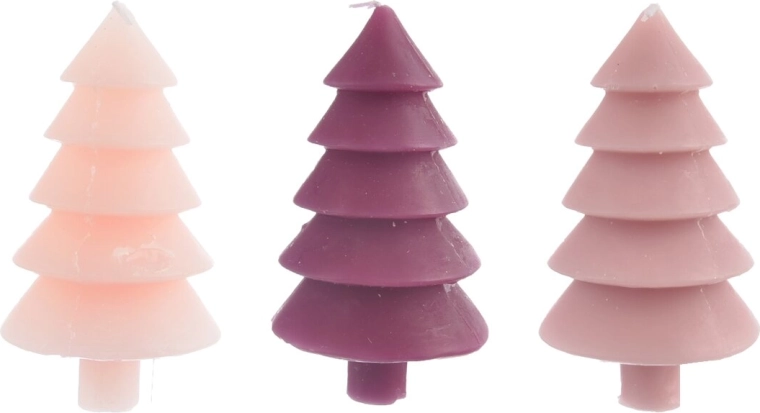 Dekoratīva svece Ziemassvētku eglītes formā 150 g (jaukts variants)