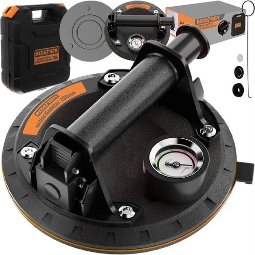 BIGSTREN rūpnieciskā piesūcekne ar manometru