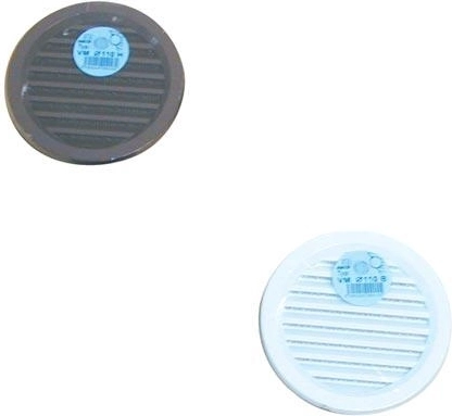 Ventilation grille with mesh, diameter 110 mm, brown