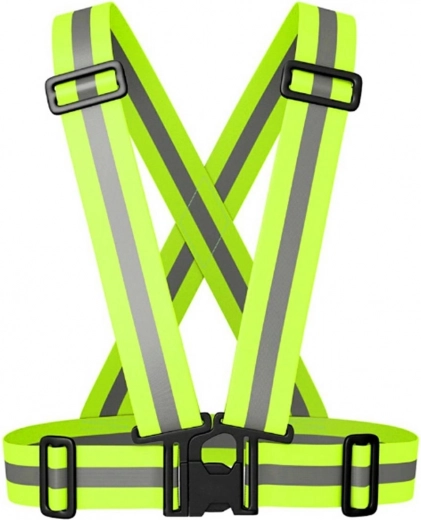 Atstarojošas regulējamas lences – zaļa drošības veste