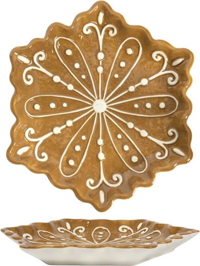 Ziemassvētku šķīvis kvadrātveida 22,5 × 22,5 cm