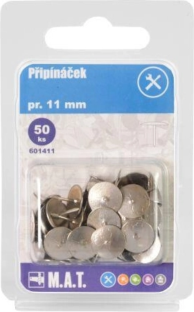 Niķelētas spraudītes 11 mm, 50 gab.