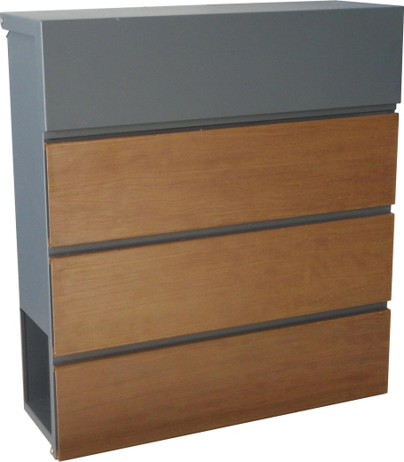 Pasta kaste ar koka dekoru, antracīts 370 × 410 × 130 mm