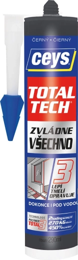 Universāla līme un hermētiķis 290 ml melns CEYS TOTAL TECH