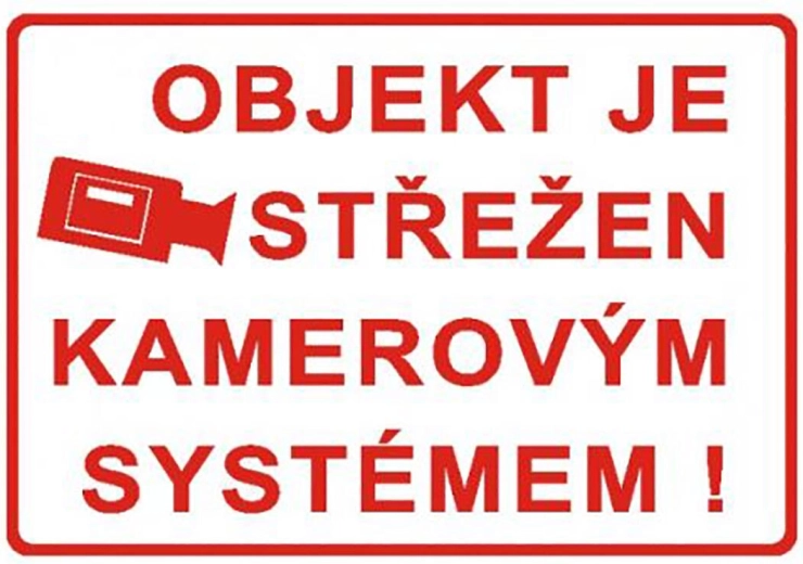 Brīdinājuma zīme – objekts tiek uzraudzīts ar videonovērošanas sistēmu A4 plastmasa