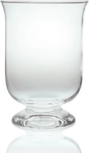 Windproof candle holder with glass 16 cm
