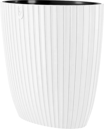 Puķu pods Mika Elipsa 60 cm, balts