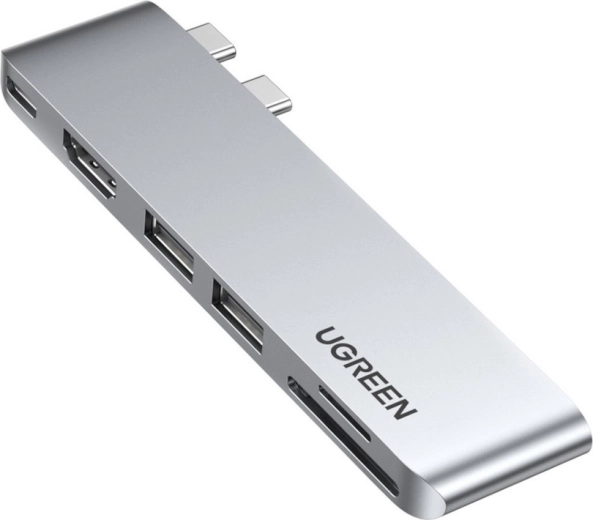 Ugreen CM380 USB-C centrmezgls 6 vienā Pro MacBook