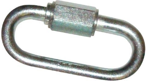 Steel connecting link M6 with sleeve nut, 57 × 26 mm (10 pcs)