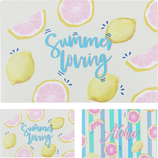 Plastic Placemat Aloha/Summer 43.5 × 28.5 cm