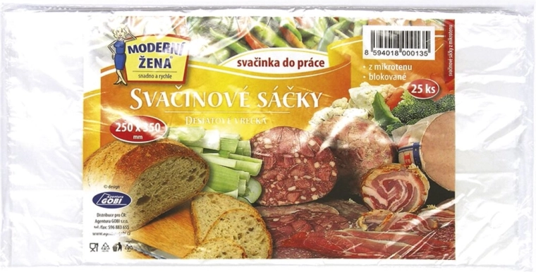 Uzkodu maisiņi 25 × 35 cm, 25 gab.