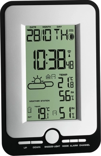 Wireless Weather Station TFA Multy, black–silver