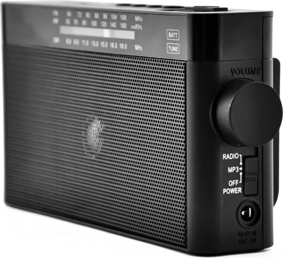 Portable retro AM/FM radio with Bluetooth and USB