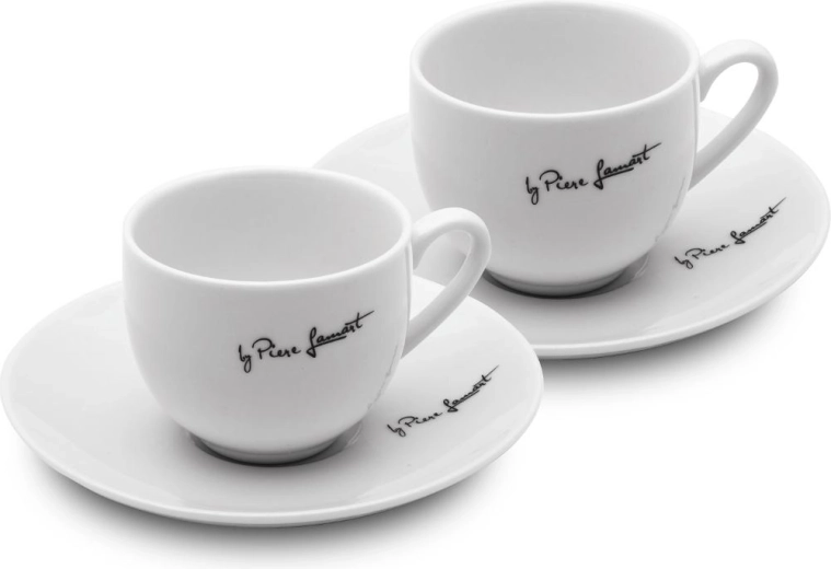 Lamart Kaffe porcelain coffee cup and saucer set 90 ml, 2 pieces