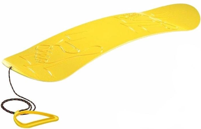 Plastmasas sniega slīdeklis snovborda formā