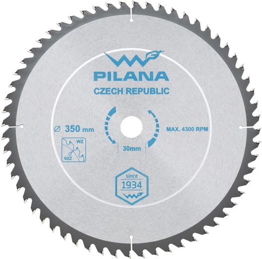 Zāģa disks PILANA SK 5255 WZ 350 mm, 60 zobi