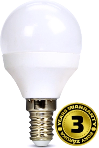 Solight LED miniglobe spuldze E14 6 W 4000 K 510 lm balta