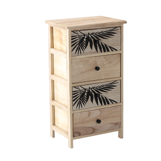 Kumode ZOFIA ar 4 atvilktnēm, 40 × 29 × 73 cm