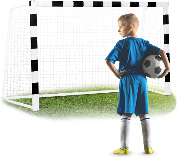 Futbola vārti Neo-Sport 180 × 120 × 60 cm melnbalti