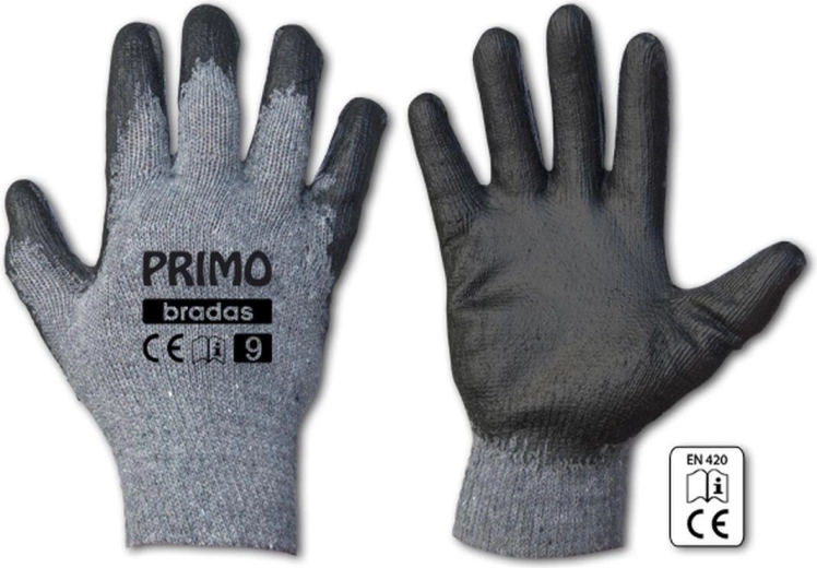 PRIMO Protective Gloves, Latex, Size 10 (XL)