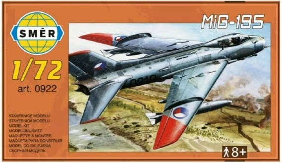Lidmašīnas modelis MIG-19S 12,5 × 18 cm kastē