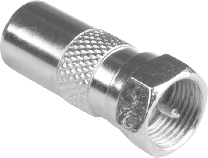 Sencor F Connector to Coaxial TV Plug Adapter