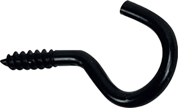 Open eye 17 × 40 mm, black, set of 6 pcs