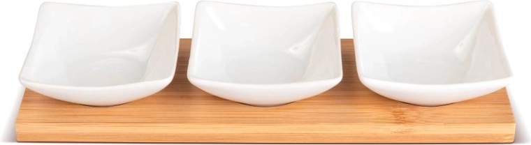 Serving Bowls with Bamboo Tray Lamart