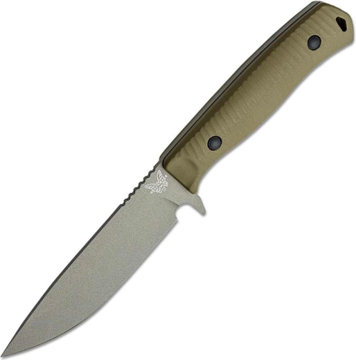 Benchmade Anonimus āra nazis ar fiksētu asmeni, G10, pelēks/olīvzaļš, Boltaron maksts