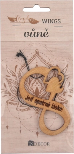 Wooden car air freshener “Drive carefully, love!”