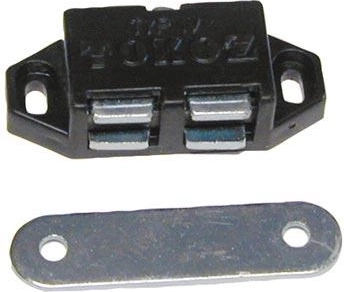Magnetic push-to-open latch, brown, 10 pcs